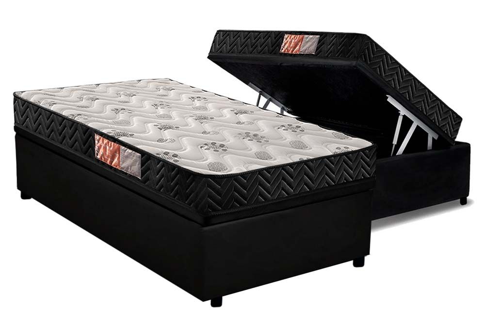 Cama Box Baú CRC +Colchão D33 Pasquale Paropas