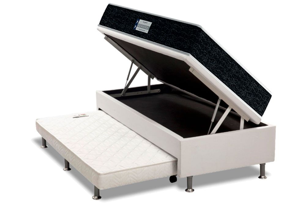 Cama Baú c/Aux CRC +Colchão Ortopédico Tech1500 Probel