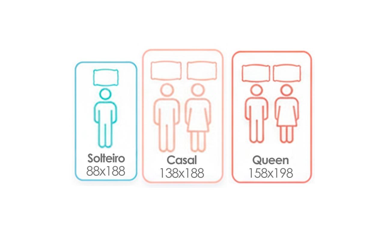 Cama Box CRC +Colchão Ortopédico Light Ortobom