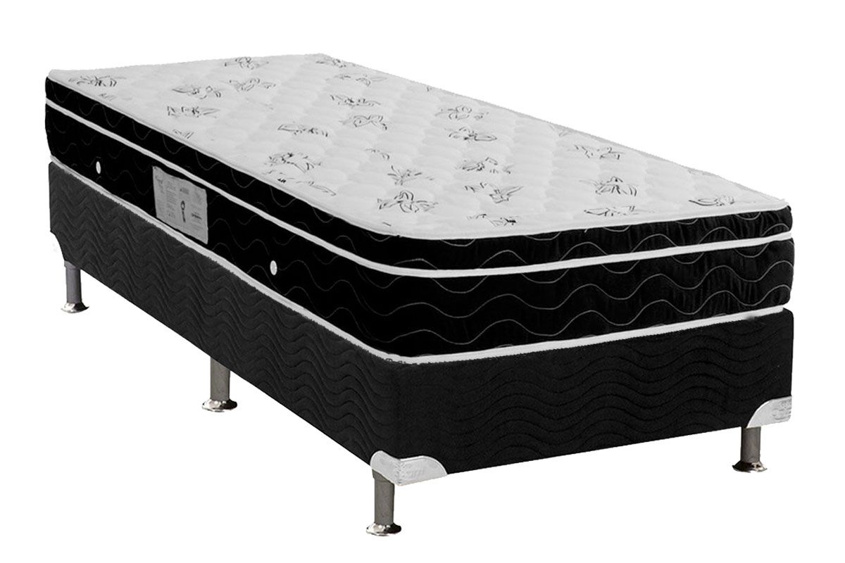 Cama Box CRC +Colchão Molas Physical Ortobom