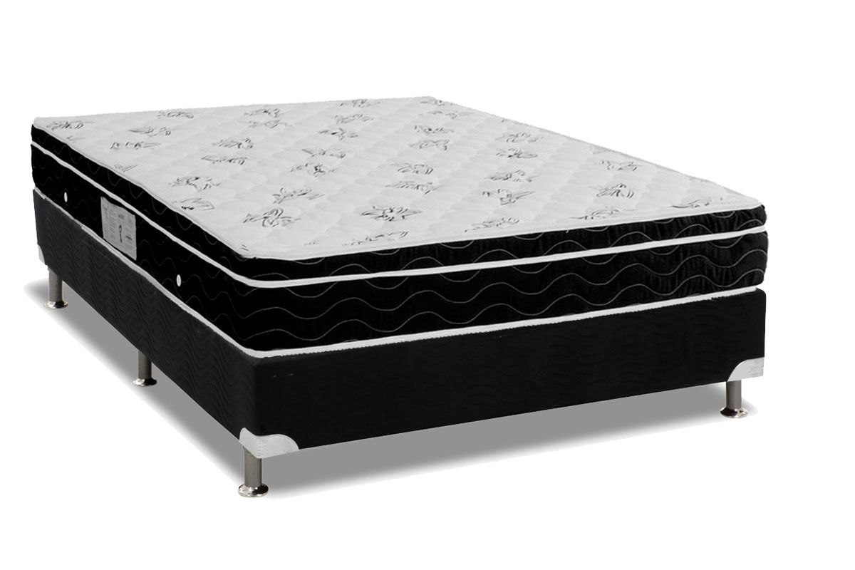 Cama Box CRC +Colchão Molas Physical Ortobom