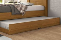 Cama Auxiliar Solteiro Premium II Conquista - Amêndoa