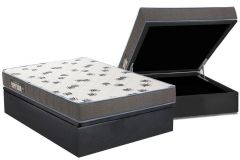 Cama Box Baú Filhão +Colchão Espuma D33 Light Ortobom