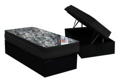 Cama Box Baú Filhão +Colchão Molas ISO Ortobom