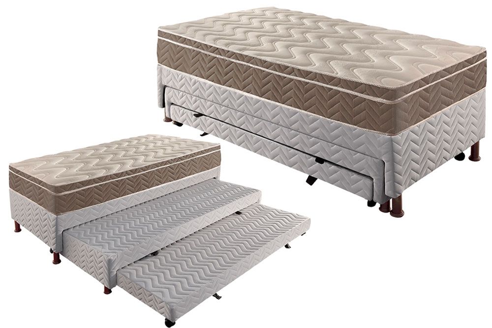 Cama Box CRC +Colchão Ortopédico Ultra Paropas