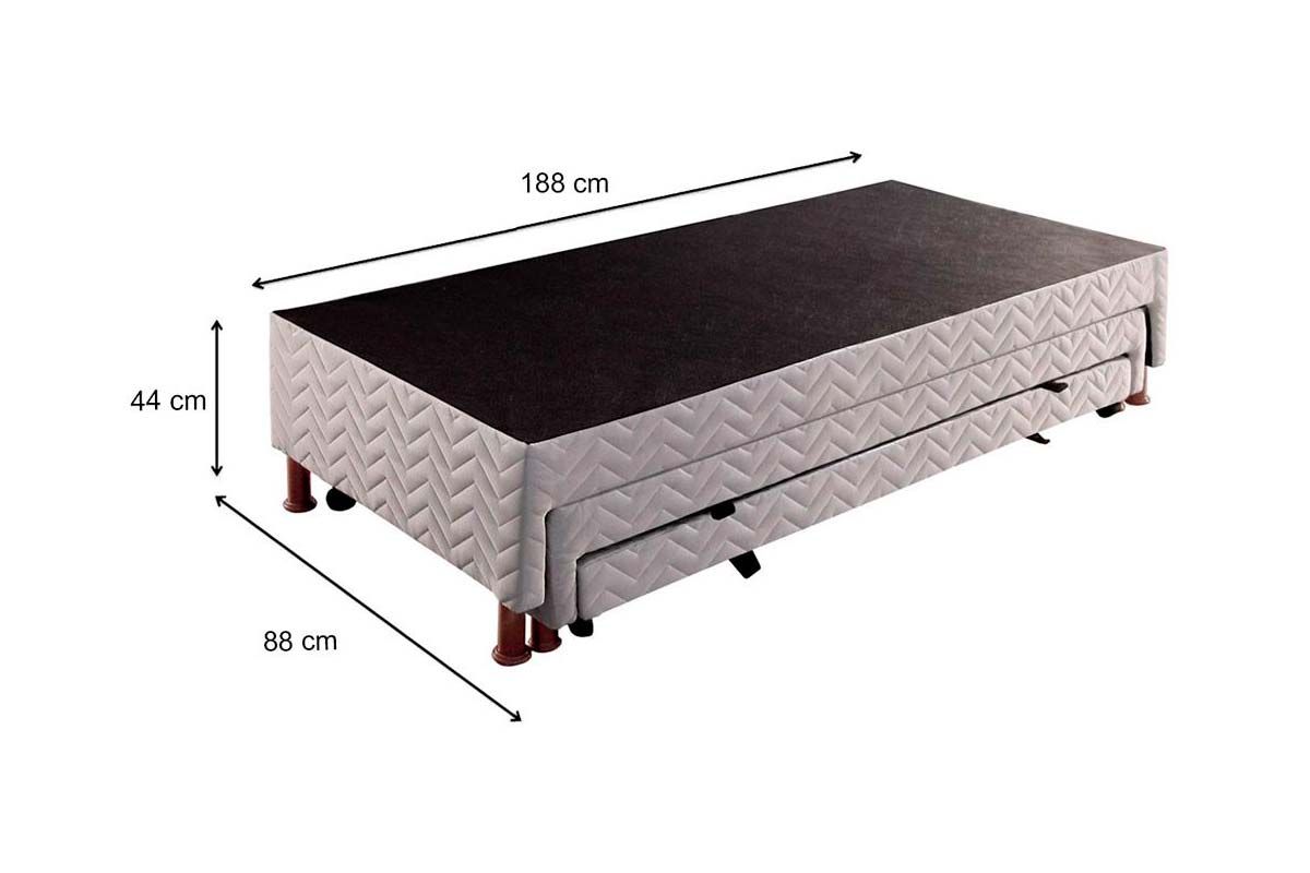 Cama Box CRC +Colchão Ortopédico Ultra Paropas