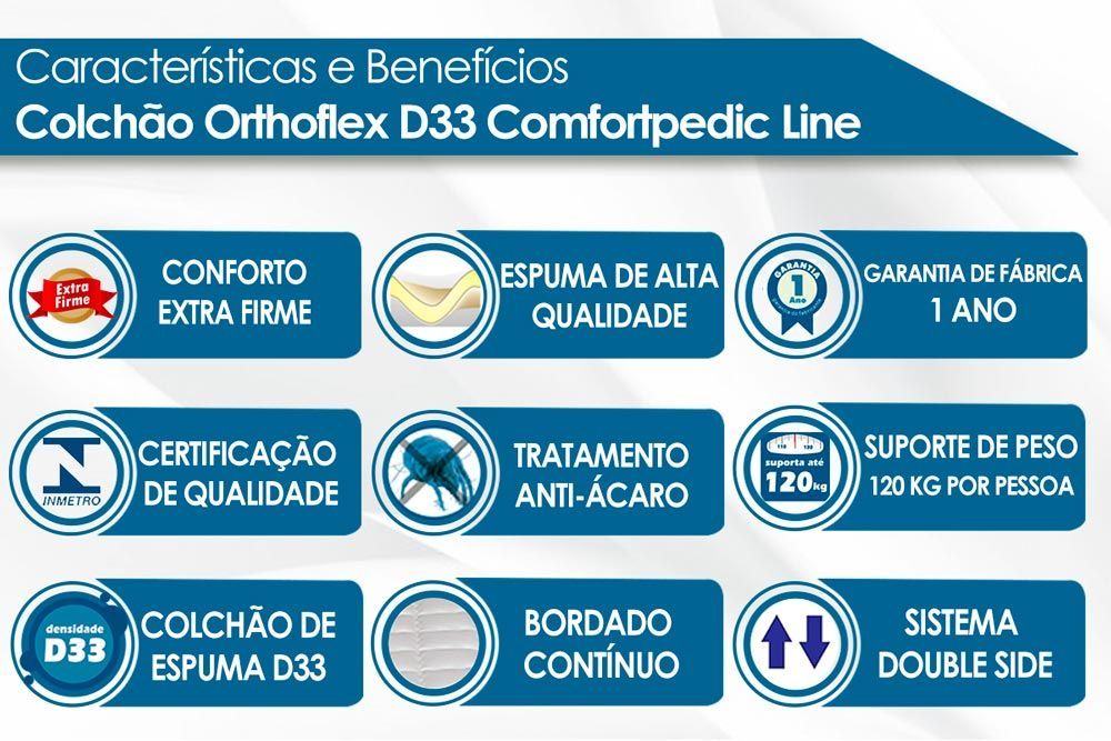 Cama Box Solteiro CRC + Colchão D33 Ortobom + Armário Multiuso Margarida