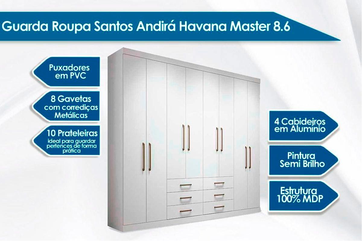Cama Box Casal + Colchão Frontier Herval + Guarda Roupa Master 8.6