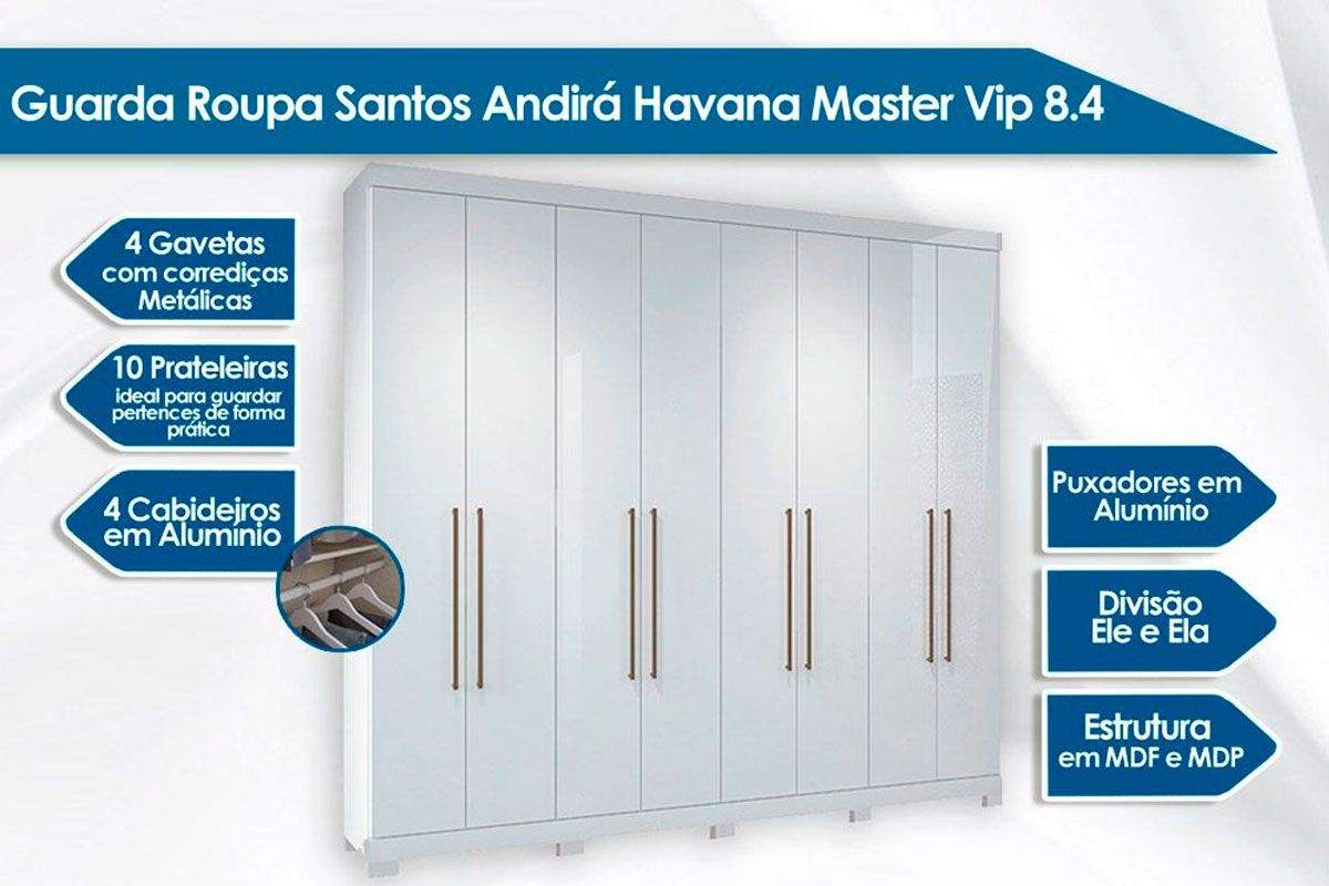 Cama Box Casal + Colchão D45 Ortobom + Guarda Roupa Master Vip 8.4