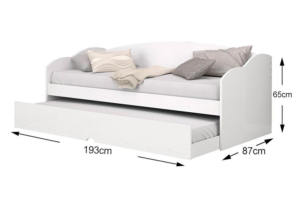 Cama Sofá Funny II c/Auxiliar + 2 Colchões Orthocrin + Guarda Roupa Veneza