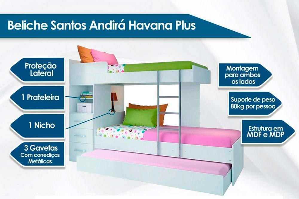 Colchão Pérola Polar (3un) + Guarda Roupa Veneza Luxo + Treliche Plus