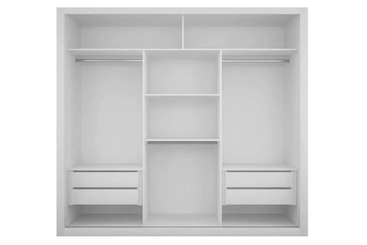 Colchão Pérola Polar (3un) + Guarda Roupa Veneza Luxo + Treliche Plus