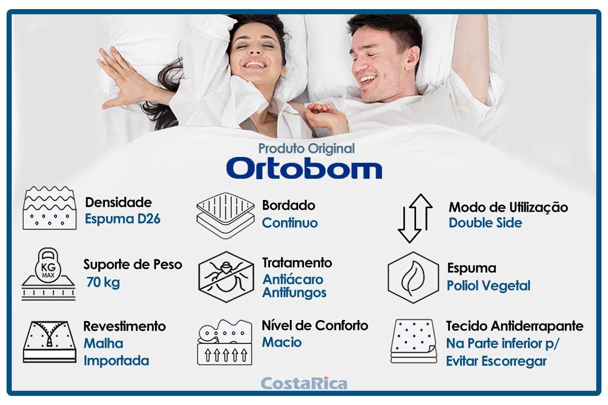 Colchão D26 Ortobom Physical Ultra Resistente