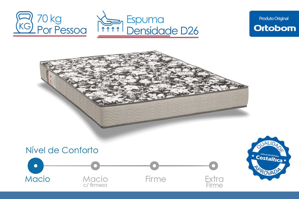 Colchão D26 Ortobom Physical Ultra Resistente