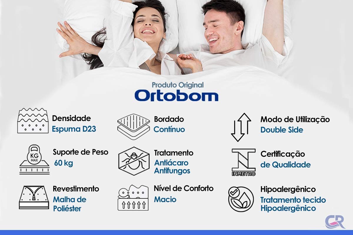 Colchão D23 Ortobom Physical Super Resistente Colchão D23 Ortobom Physical Super Resistente