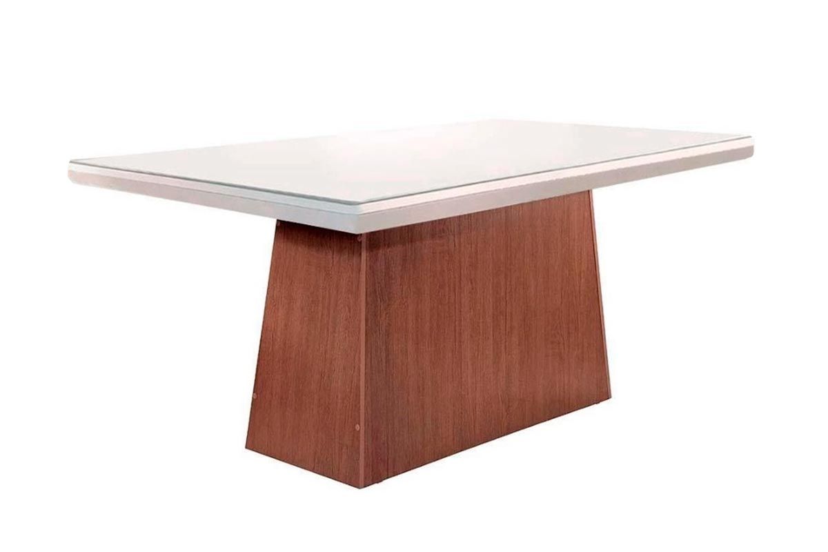 Mesa Jantar Luna c/Tampo MDF/Vidro 180cm Rufato Mesa Jantar Luna c/Tampo MDF/Vidro 180cm Rufato