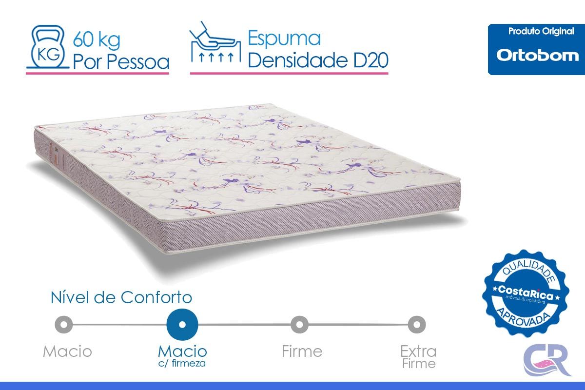 Colchão D20 Ortobom Physical Resistente Colchão D20 Ortobom Physical Resistente