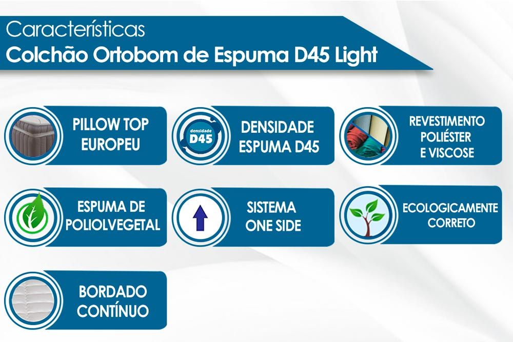 Colchão Espuma D45 Light - Ortobom