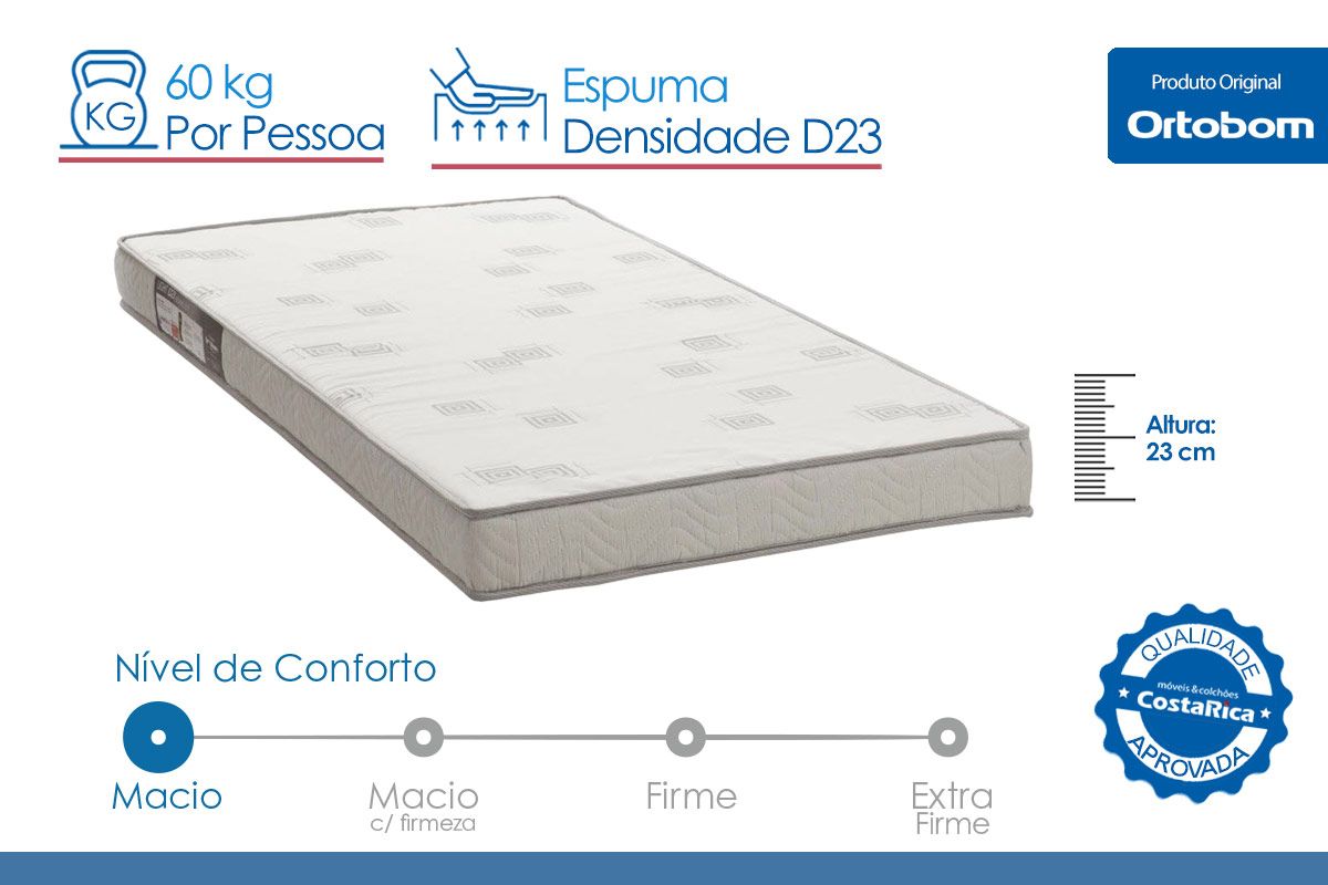 Colchão D23 Ortobom Light Double Side