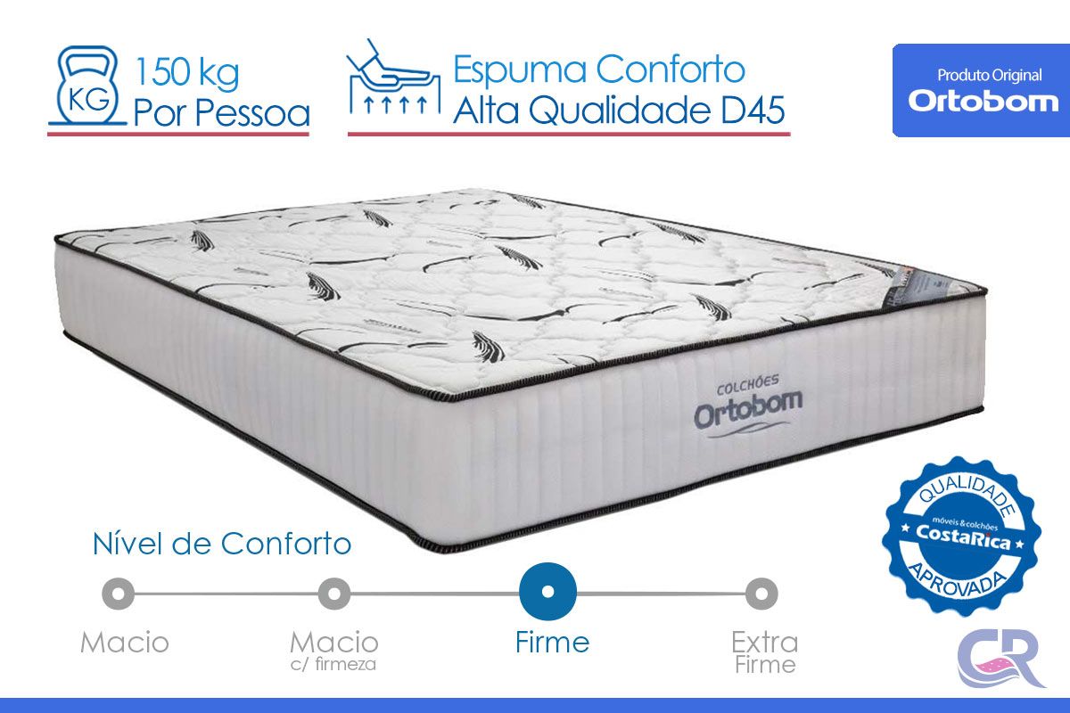 Colchão D45 Ortobom Hight Foam Colchão D45 Ortobom Hight Foam