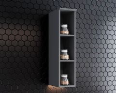 Nicho p/ Cozinha Henn Americana 20cm - Cinza