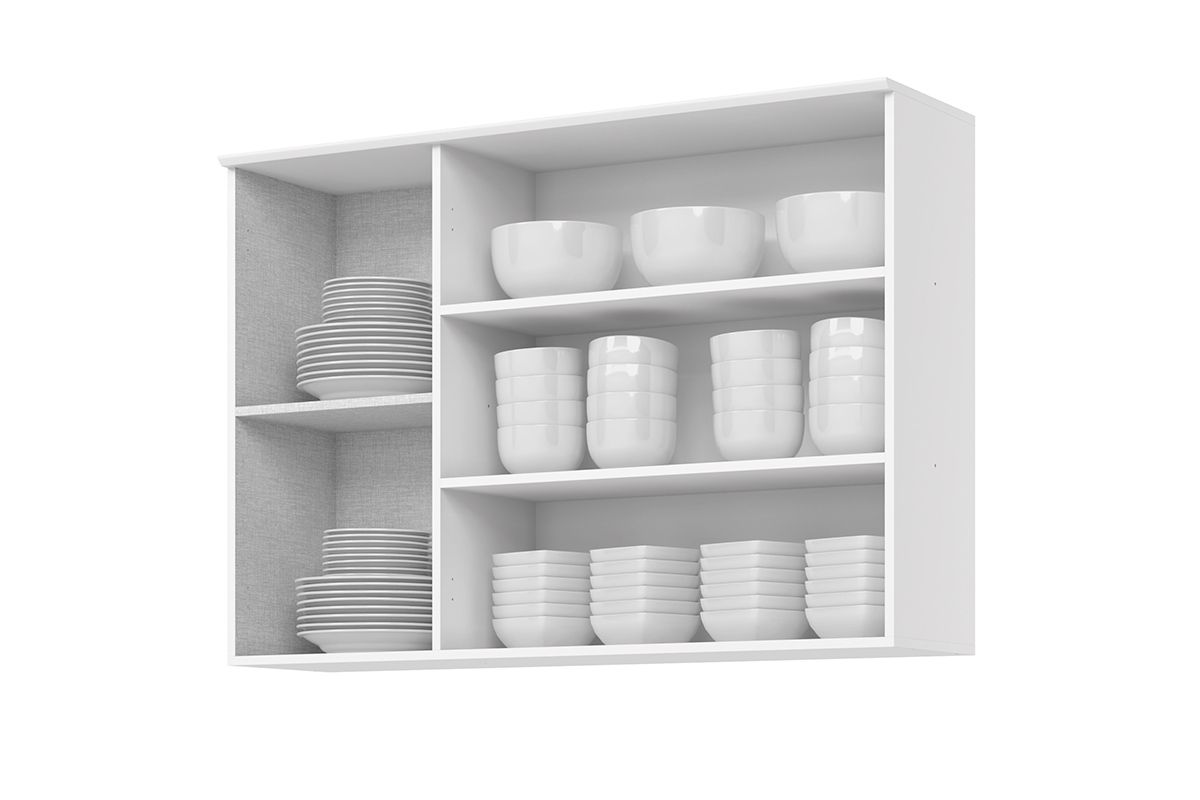 Armário Aéreo Cozinha Henn Americana c/3 Portas c/Vidro 120cm Armário Aéreo Cozinha Henn Americana c/3 Portas c/Vidro 120cm