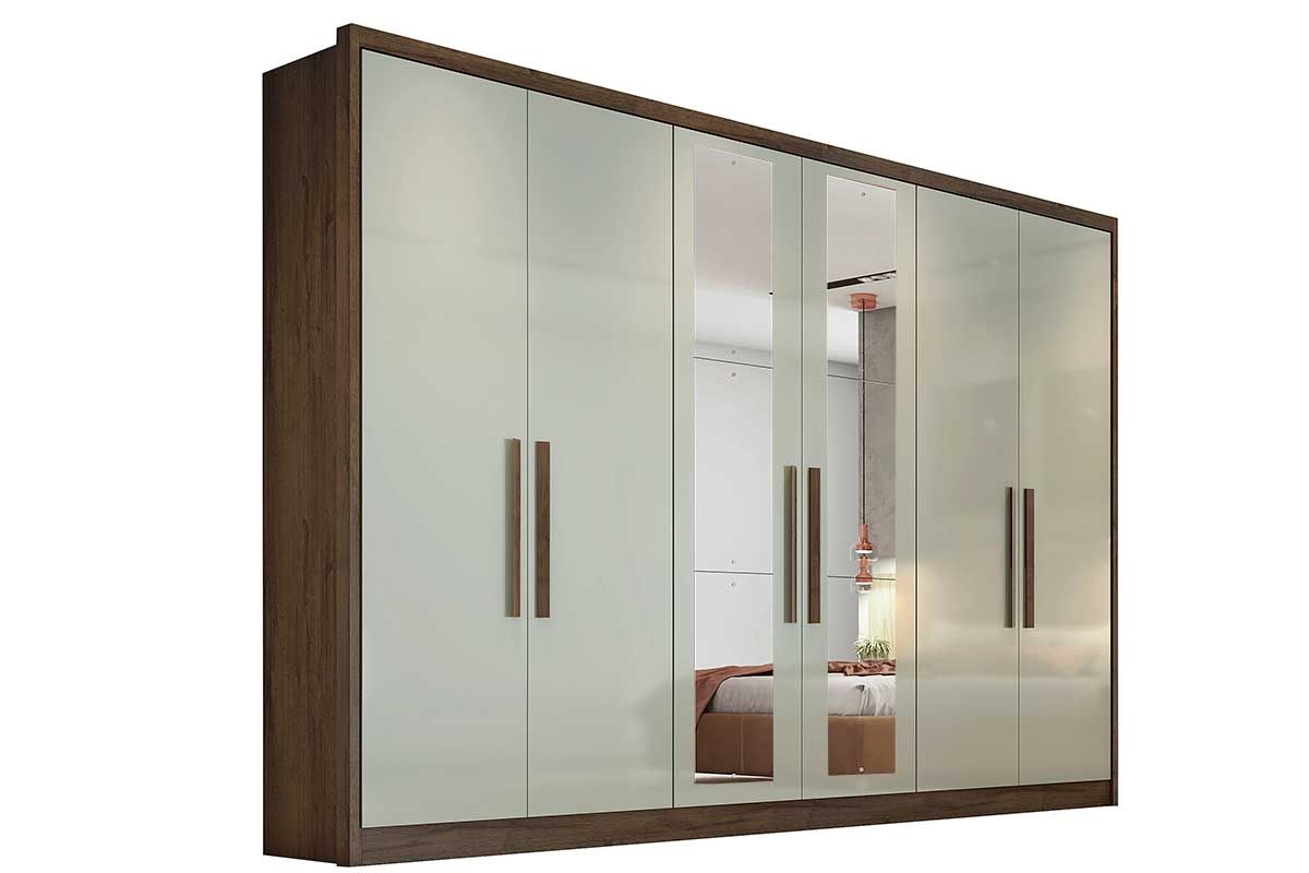 Guarda Roupa Casal 6 Portas c/Espelho 6Gavs Robust/Livorno N. Horizonte Guarda Roupa Casal 6 Portas c/Espelho 6Gavs Robust/Livorno N. Horizonte