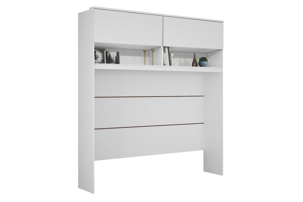 Modulado de Quarto Armário Ponte Aéreo Casal c/2 Portas Gold Bari N. Horizonte
