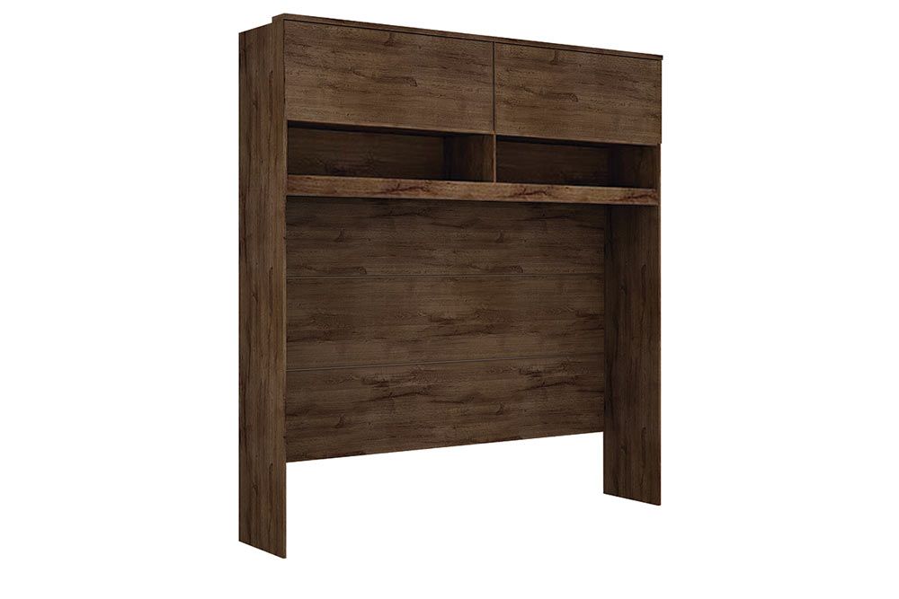 Modulado de Quarto Armário Ponte Aéreo Casal c/2 Portas Gold Bari N. Horizonte