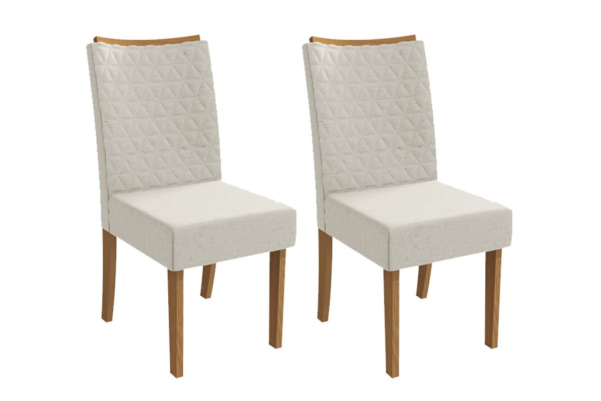 Cadeira Jantar Rosa 2CAD129 Madeirado Kit 2 Un Kappesberg Cadeira Jantar Rosa 2CAD129 Madeirado Kit 2 Un Kappesberg