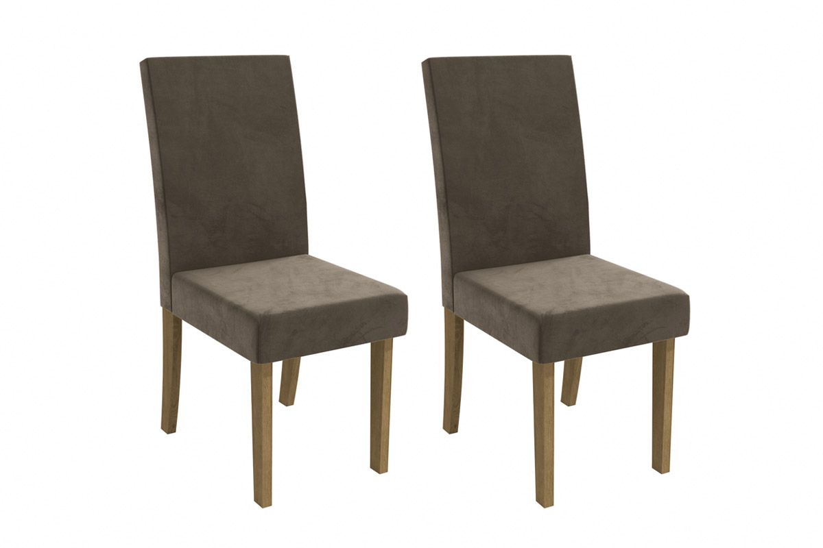 Cadeira Jantar Dália 2CAD131 Madeirado Kit 2 Un Kappesberg Cadeira Jantar Dália 2CAD131 Madeirado Kit 2 Un Kappesberg