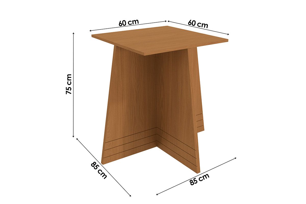 Base Mesa de Jantar Lótus BA25 Madeirado s/Tampo Kappesberg Base Mesa de Jantar Lótus BA25 Madeirado s/Tampo Kappesberg
