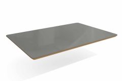 Tampo Mesa MDF/Vidro TA31 Crome 120cm Kappesberg - Freijó/Inox