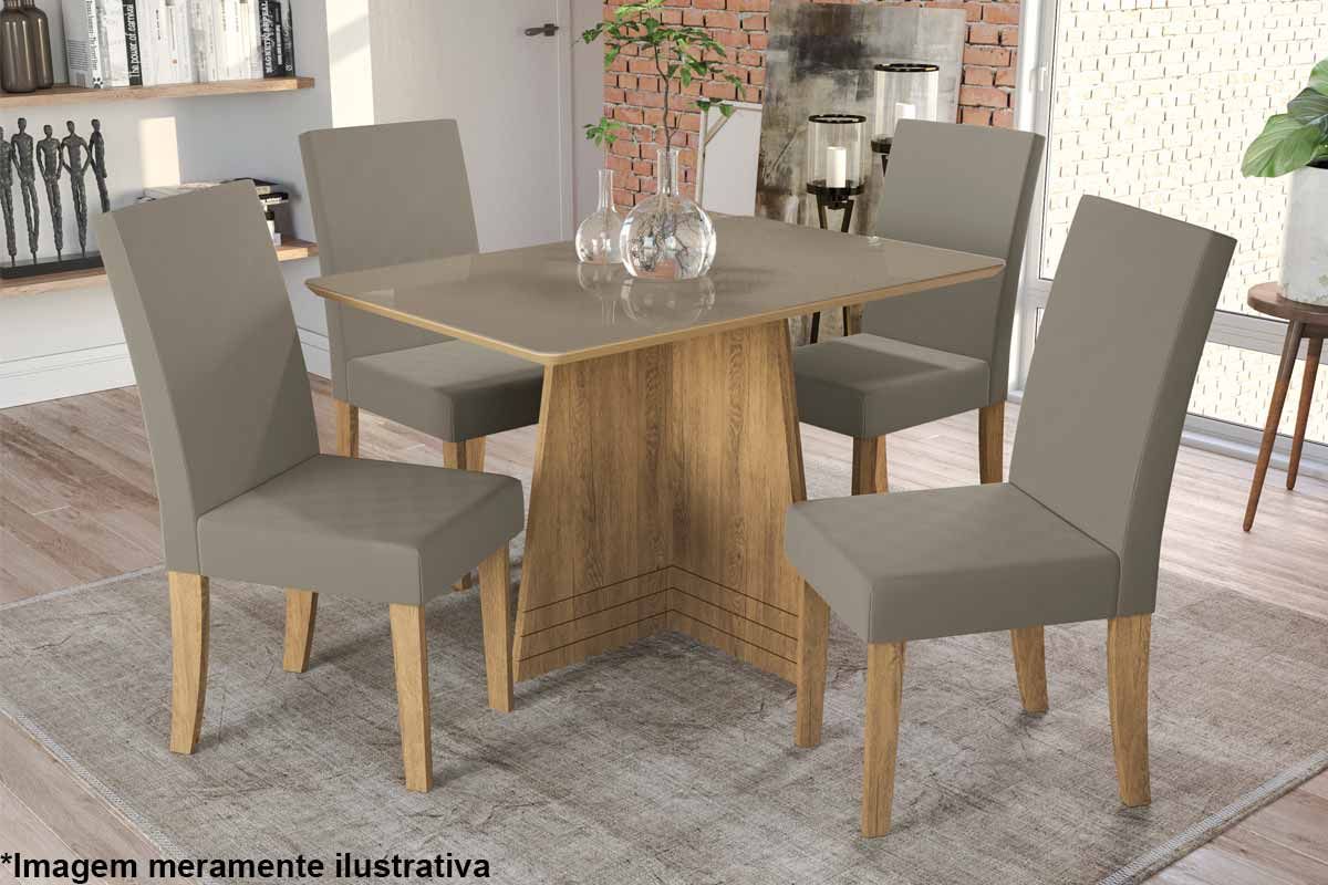 Tampo Mesa MDF/Vidro TA31 Crome 120cm Kappesberg Tampo Mesa MDF/Vidro TA31 Crome 120cm Kappesberg