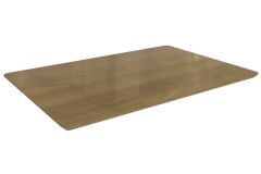 Tampo Mesa MDF/Vidro TA31 Crome 120cm Kappesberg - Nogueira/Nogueira