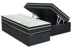 Cama Box Baú Filhão +Colchão Molas Venezia Orthoflex