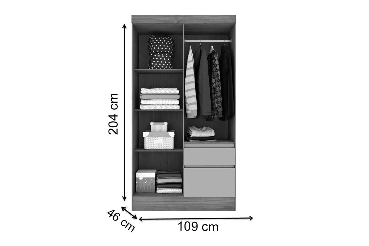 Guarda Roupa Solteiro 4 Portas e 2 Gavetas Oregon Tcil Guarda Roupa Solteiro 4 Portas e 2 Gavetas Oregon Tcil