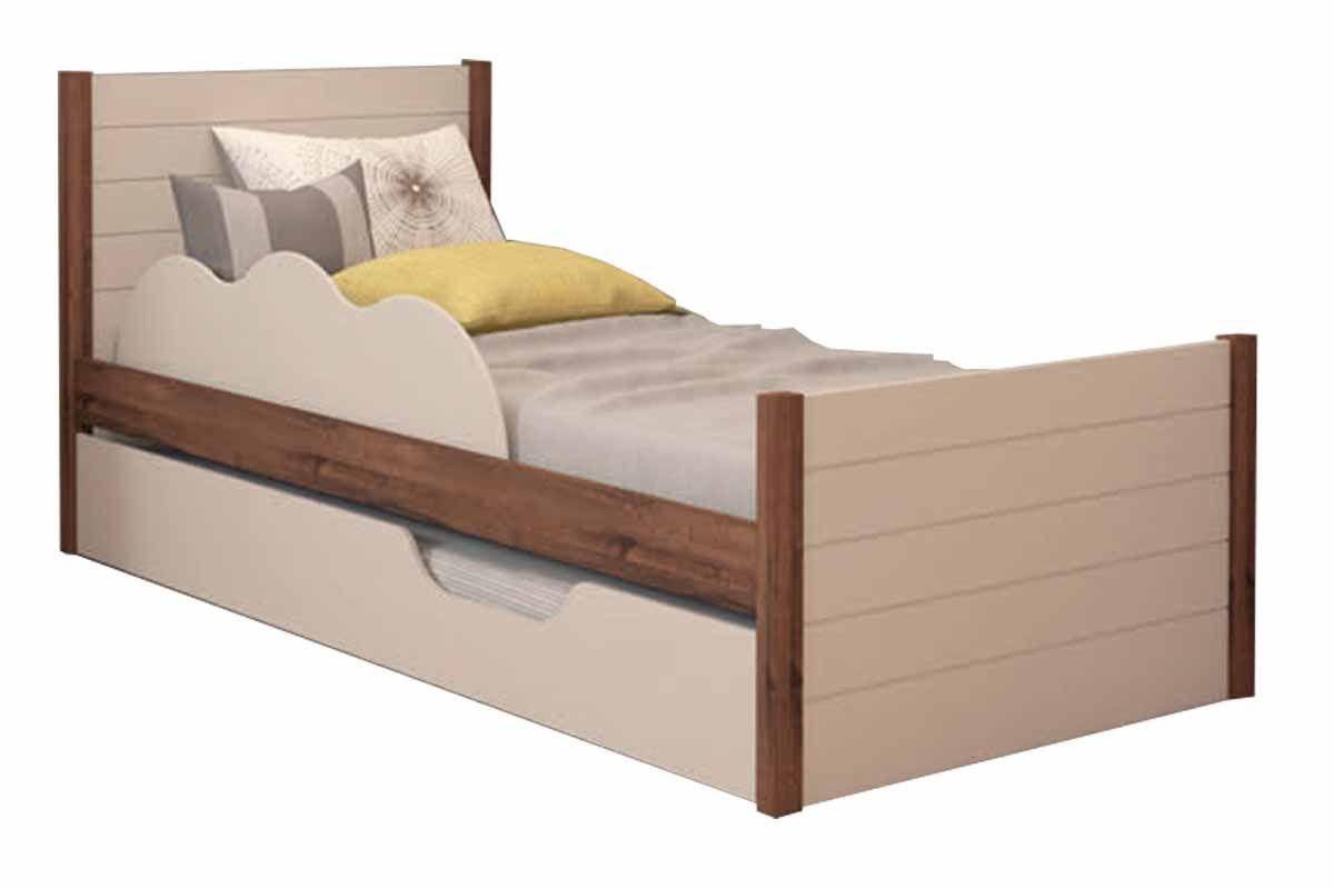 Cama Solteiro Elza c/Auxiliar Permóbili Cama Solteiro Elza c/Auxiliar Permóbili