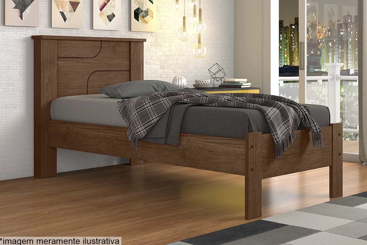 Cama Solteiro Pérola ConquistaCacau