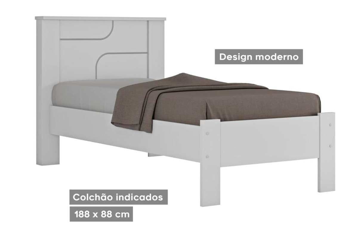 Cama Solteiro Pérola Conquista Cama Solteiro Pérola Conquista