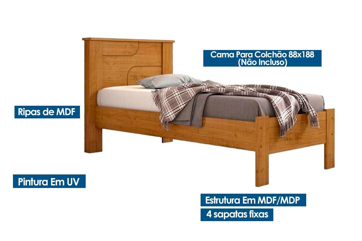 Cama Solteiro Pérola Conquista Cama Solteiro Pérola Conquista