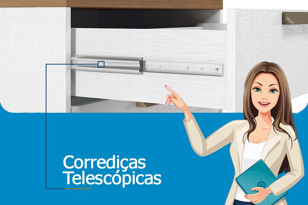 Cômoda Master c/2 Portas 4Gavs e Pés S. Andirá Cômoda Master c/2 Portas 4Gavs e Pés S. Andirá