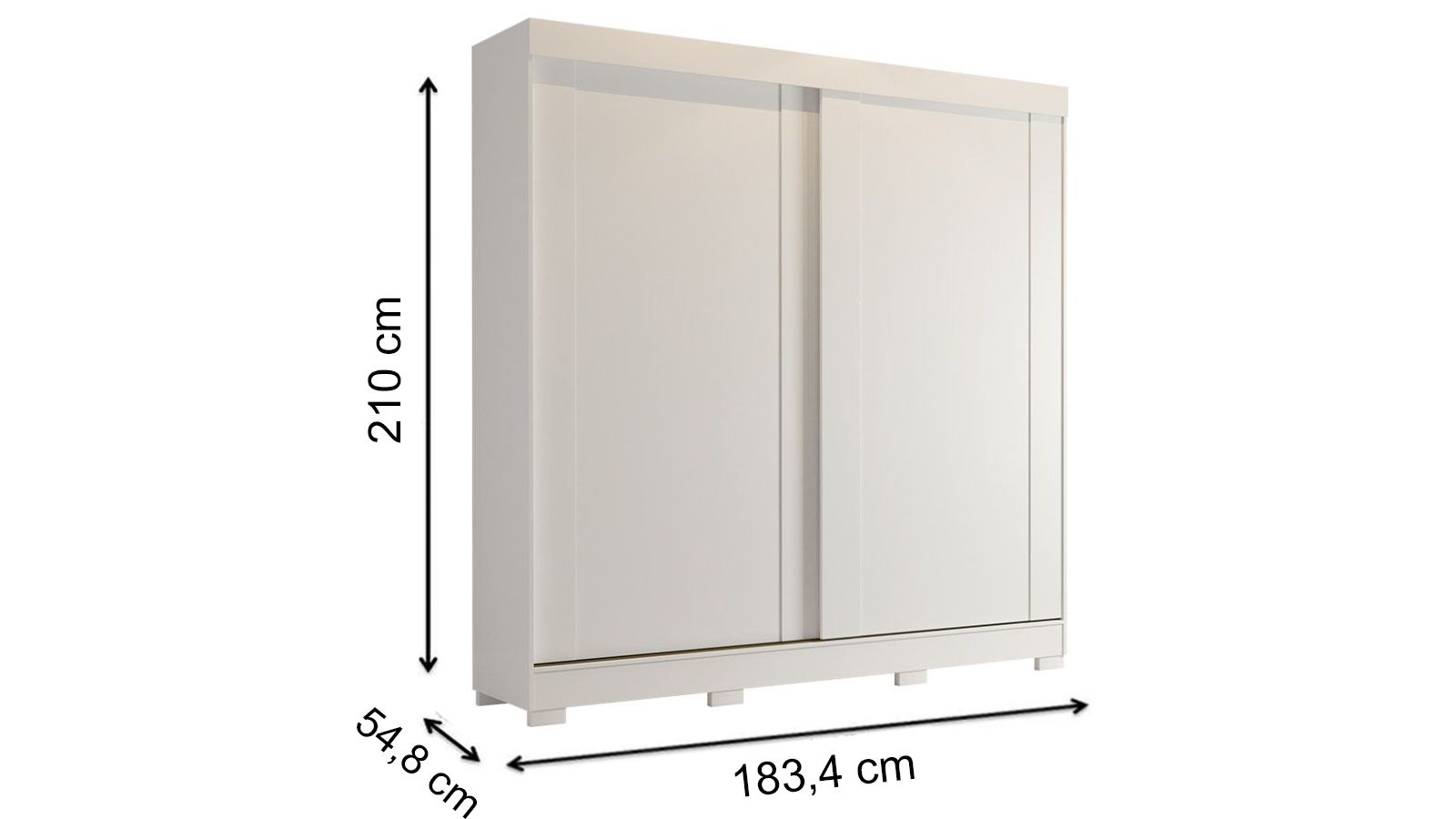 Guarda Roupa Casal 2 Portas de Correr e 3 Gavetas c/Pés Ilhéus Panan Guarda Roupa Casal 2 Portas de Correr e 3 Gavetas c/Pés Ilhéus Panan