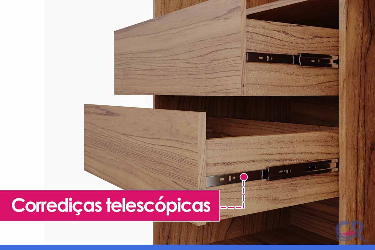 Guarda Roupa Casal 2 Portas de Correr e 3 Gavetas c/Pés Ilhéus Panan Guarda Roupa Casal 2 Portas de Correr e 3 Gavetas c/Pés Ilhéus Panan