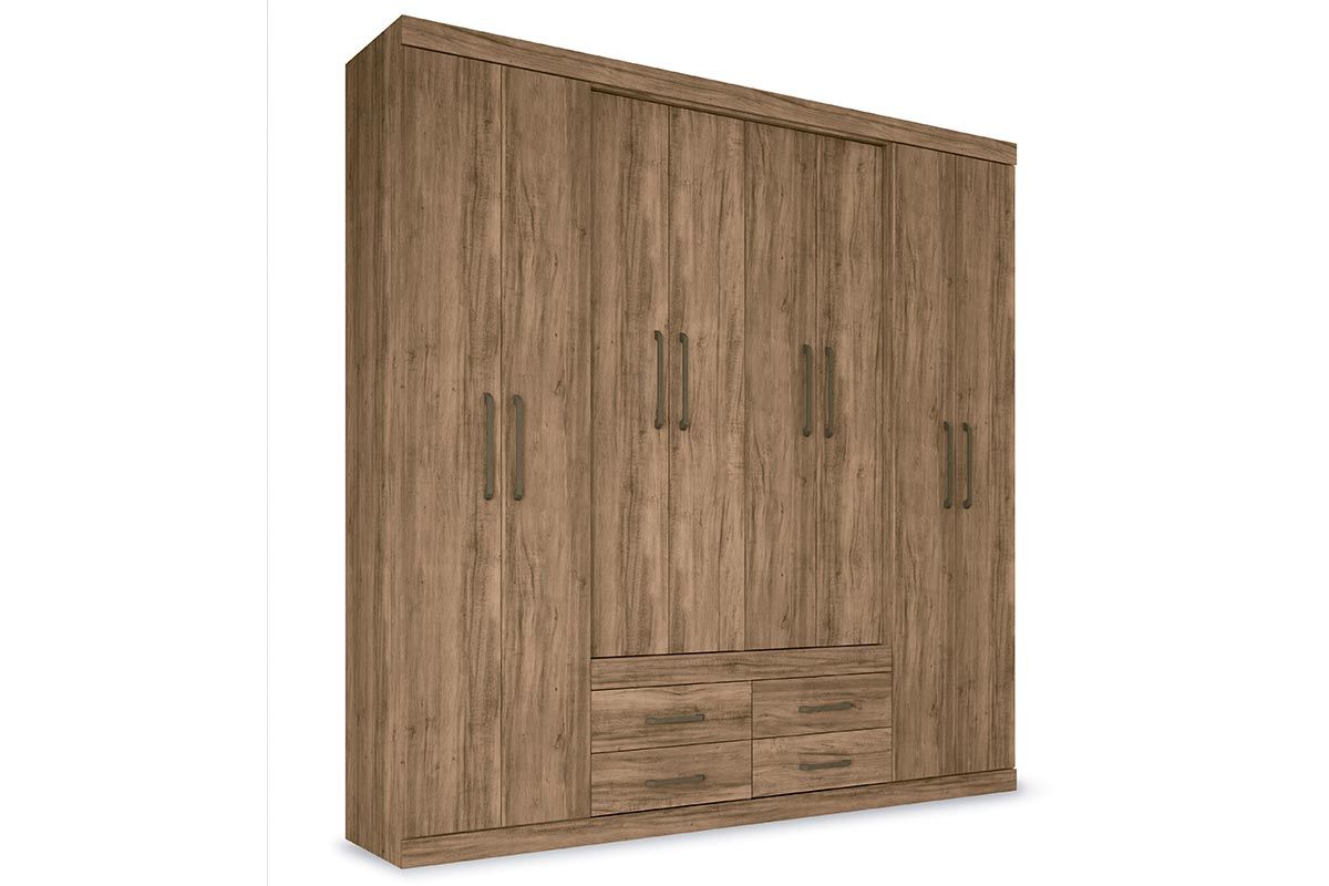Guarda Roupa Casal 8 Portas e 4 Gavetas Nápoles 8.4 S. Andirá Guarda Roupa Casal 8 Portas e 4 Gavetas Nápoles 8.4 S. Andirá