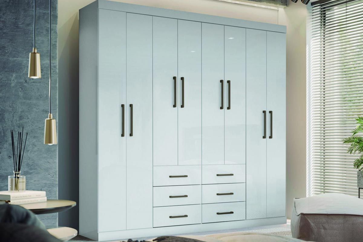 Guarda Roupa Casal 8 Portas e 6 Gavetas Liverpool 8.6 S. Andirá