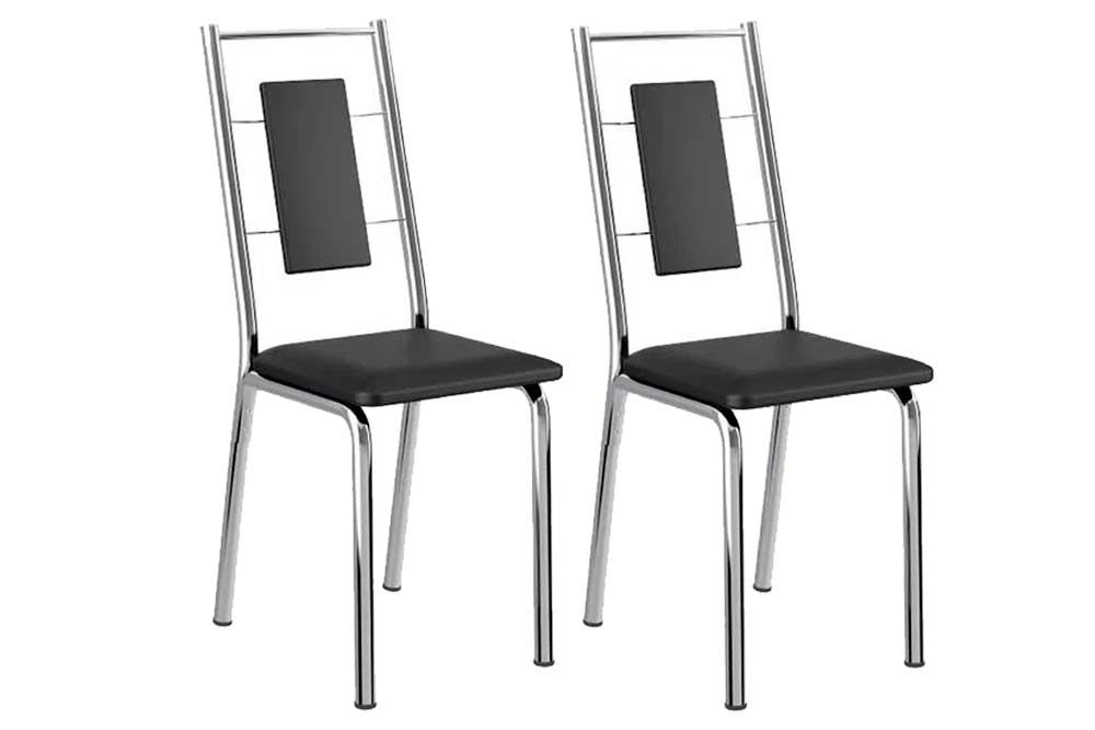 Cadeira Jantar 1726 Aço Kit 2 Uni Carraro