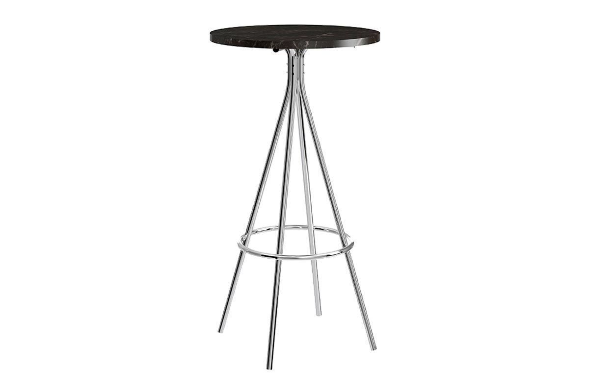 Mesa Jantar 1575 Aço c/Tampo Madeirado 60 cm Carraro Mesa Jantar 1575 Aço c/Tampo Madeirado 60 cm Carraro
