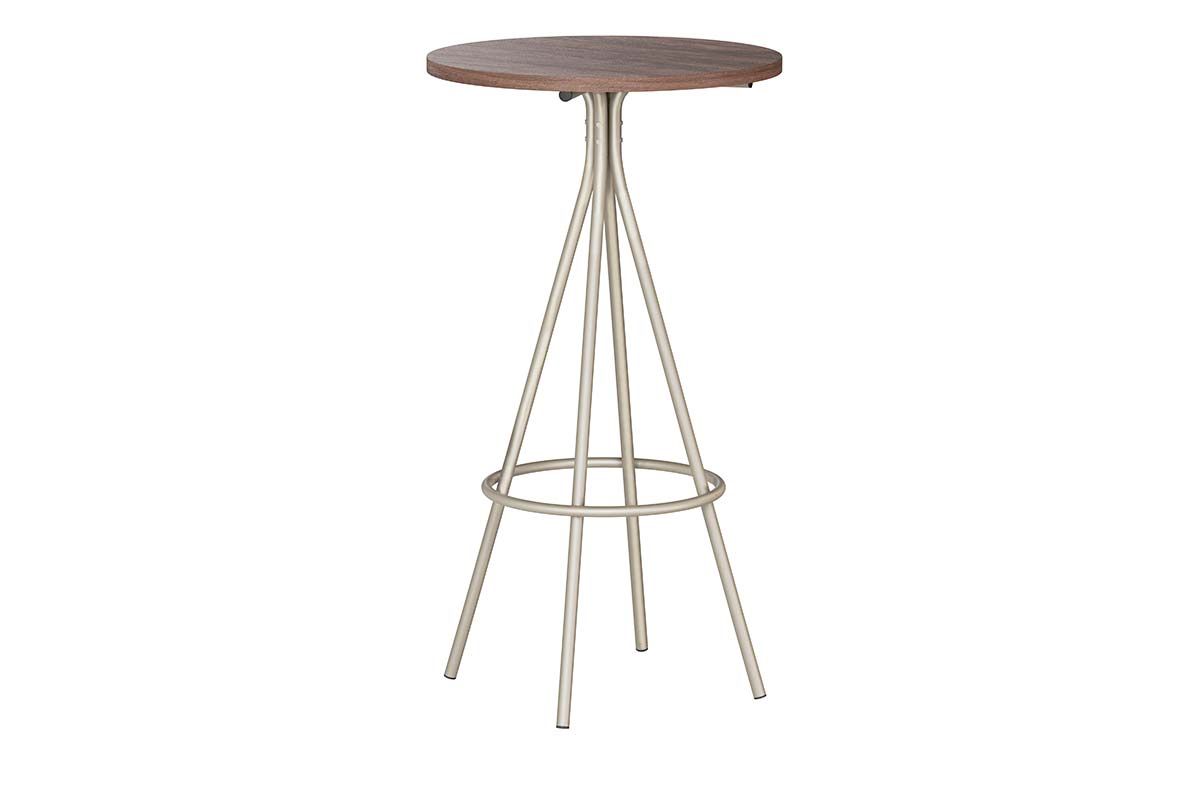 Mesa Jantar 1575 Aço c/Tampo Madeirado 60 cm Carraro Mesa Jantar 1575 Aço c/Tampo Madeirado 60 cm Carraro