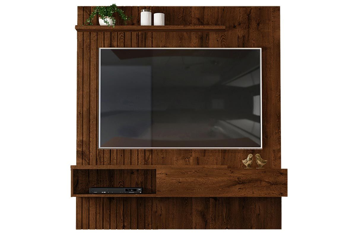 Painel Home p/ TV até 65 Pol Tito Ripado c/1 Porta 150x164cm DJ Móveis Painel Home p/ TV até 65 Pol Tito Ripado c/1 Porta 150x164cm DJ Móveis